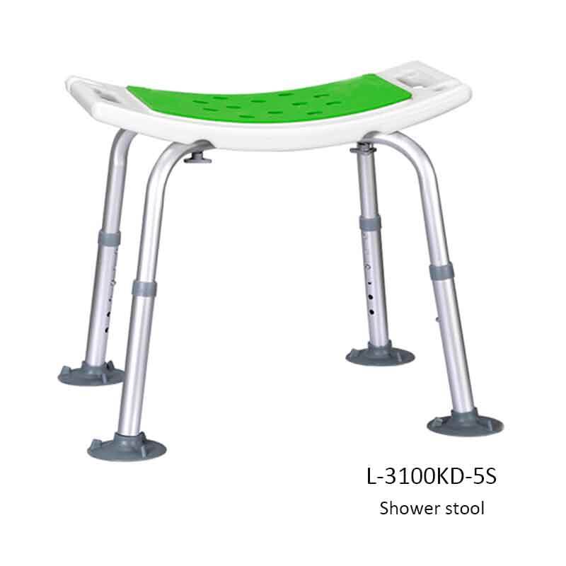 LIYUAN 440lbs anti-slip and anti-rollover aluminum shower stool