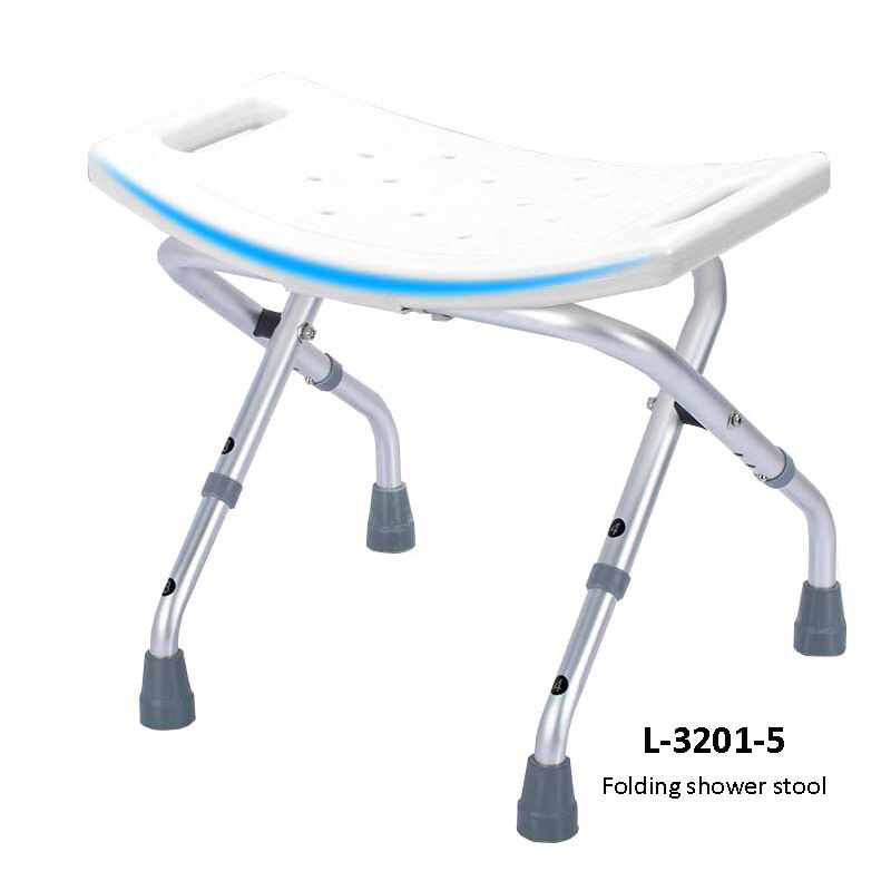 LIYUAN 330lbs Aluminum alloy bathroom safety folding bath stool