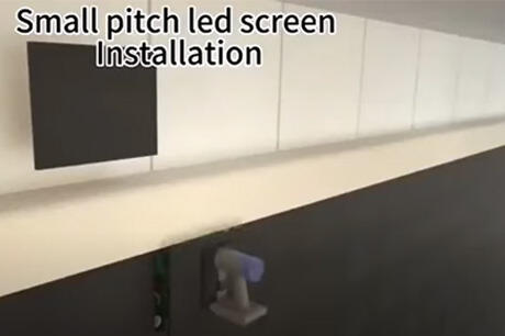 Installation eines LED-Bildschirms mit kleinem Abstand