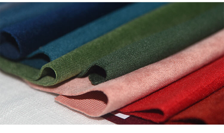 Wide width 300CM 260GSM Polyester Inherent Flame Retardant Velvet Fabric details