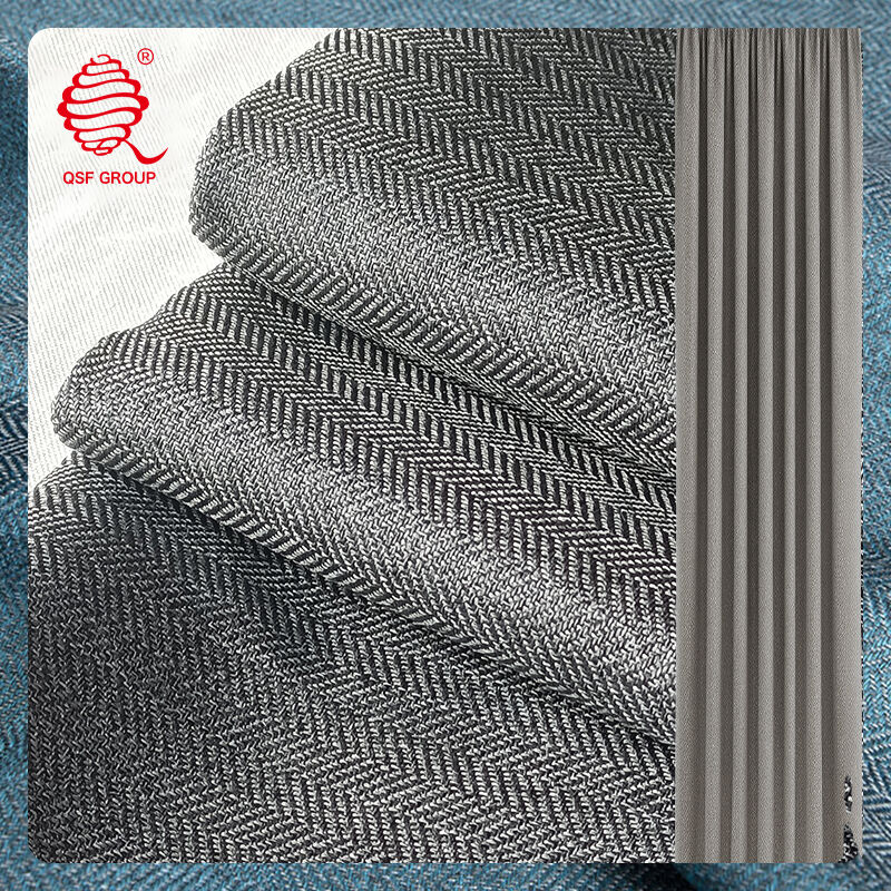 Linen-Look Large Twill Curtain Fabric – Texture, Order and Natural Elegance