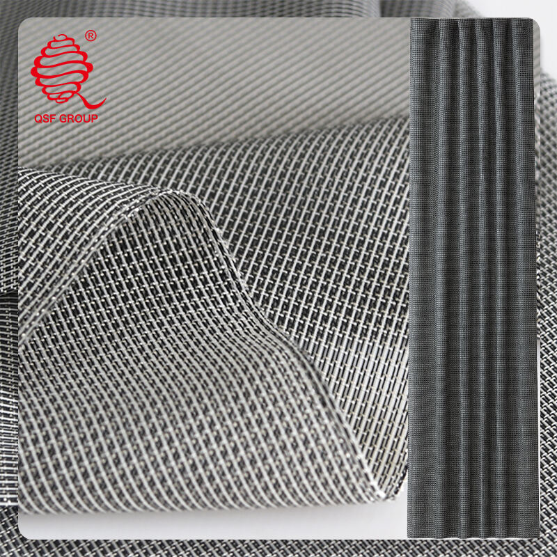 Yarn-Dyed Dark Sheer Fabric – Deep Light, Refined Texture, Built-In Safety