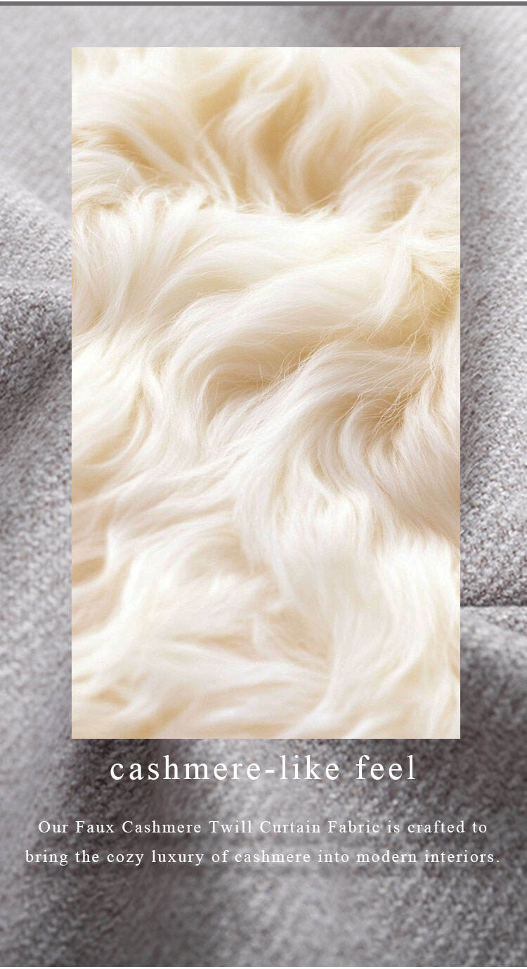 Cashmere-like feel concept image describing cozy softness and luxurious comfort for modern interiors.