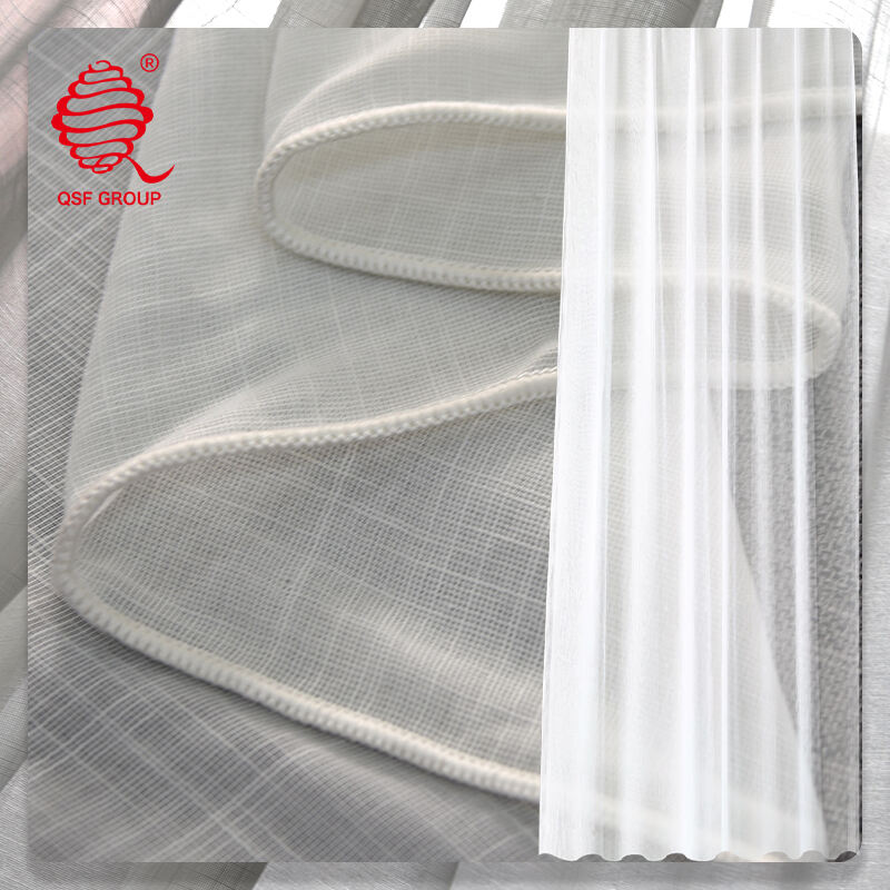 Cotton-Feel Bamboo Slub Sheer Fabric – Light, Textured, and Naturally Serene