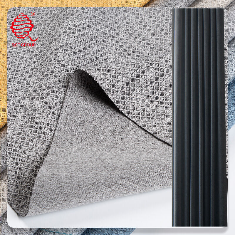 Mini-Jacquard Linen-Look Blackout Fabric | Calm Texture, Silent Atmosphere, Light Control