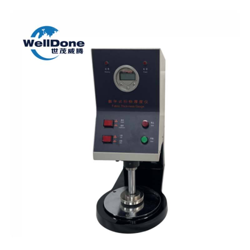 WELLDONE Digital Fabric Thickness Testing Machine Equipment for Fabric Thickness Gau Analysis diaper test equipment