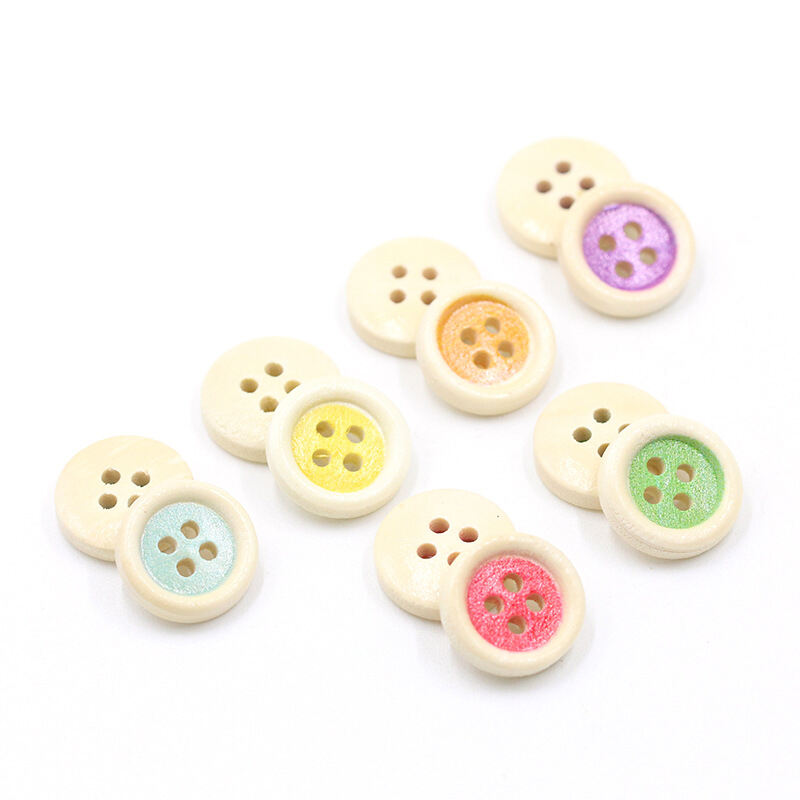 15mm wooden button