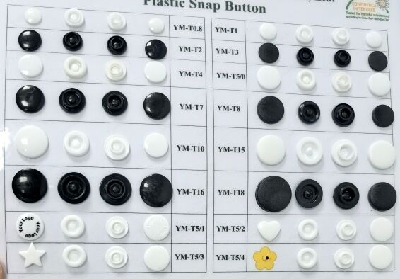 4 parts plastic snap fastener button catalog