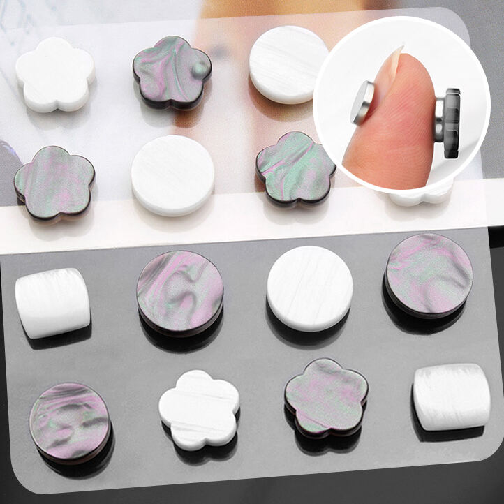 Garment Accessories Fashion Resin Magnet Decorative Buttons For Clothing