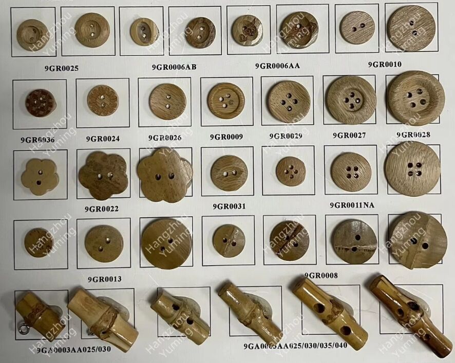 The styles and advantages of bamboo buttons