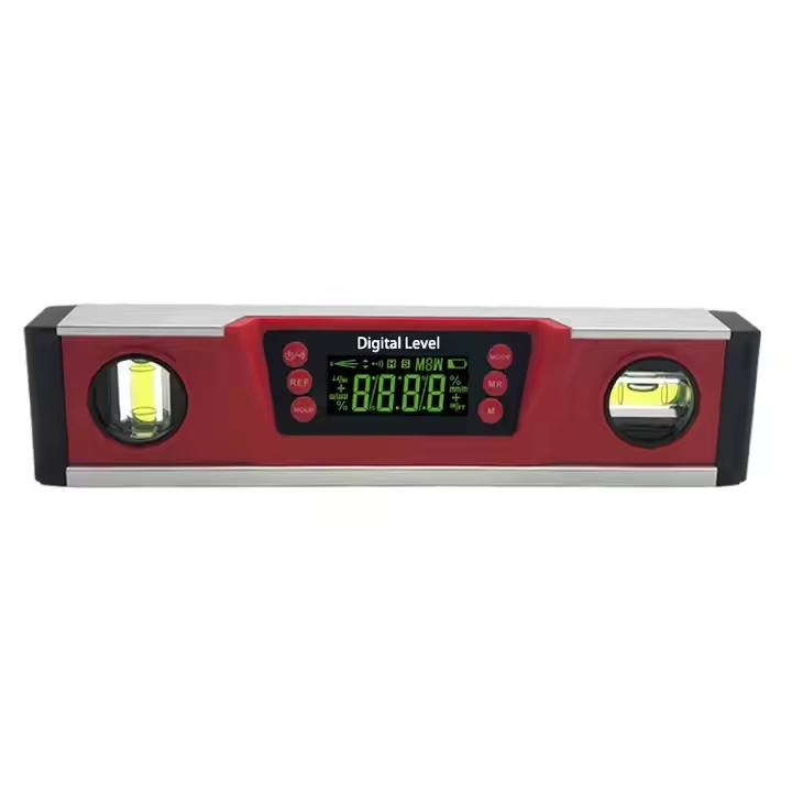 10-Inch Digital Torpedo Level & Protractor: Bright LED, IP54 Dust/Water Resistant with V-GROOVE MAGNETIC