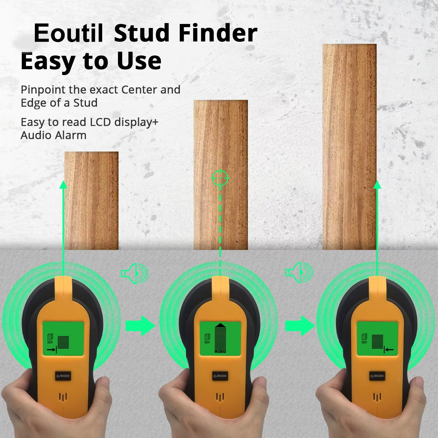 Stud Finder: Portable and Reliable, Assisting Professional Construction and DIY Projects