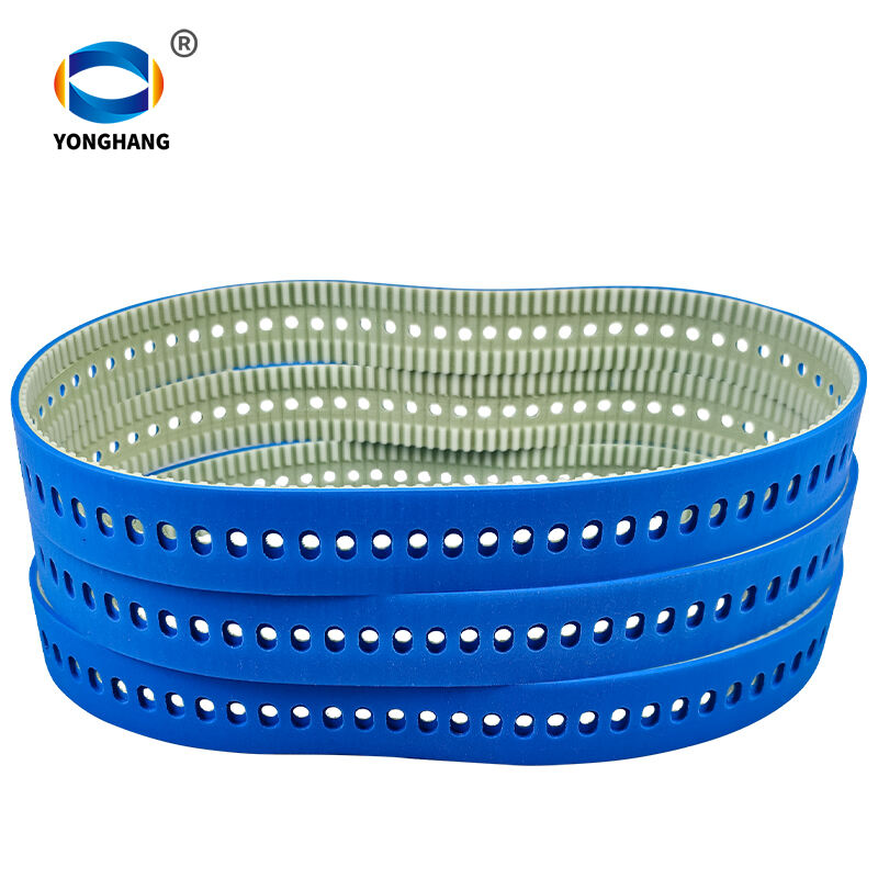 Blue Silicone Coated Vacuum Film Pull down belts 