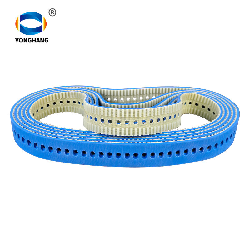 Blue Silicone Coated Vacuum Film Pull down belts