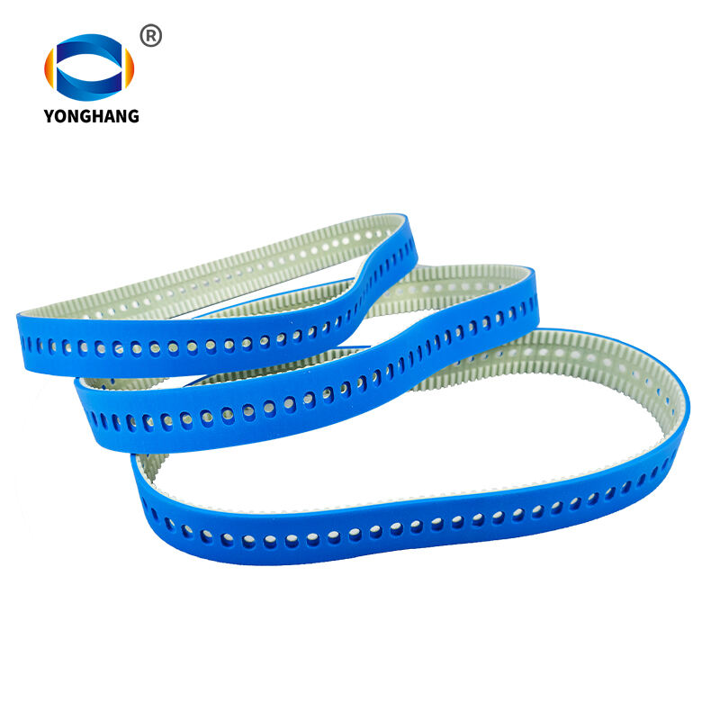 Blue Silicone Coated Vacuum Film Pull down belts
