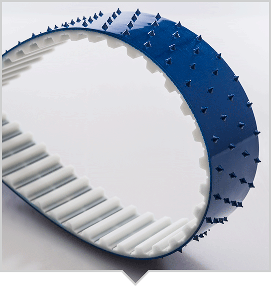 Blue PU Pointed knob profile Coating