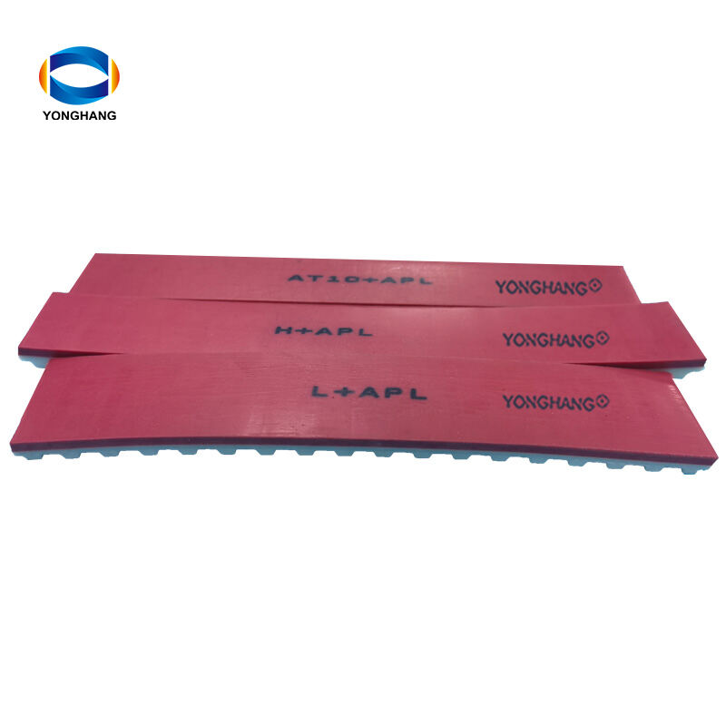 Precision Reinforced APL Rubber Timing Belt for Inlet & Outlet Conveyors of Glass Edging Machine, Mitering & Beveling Machines