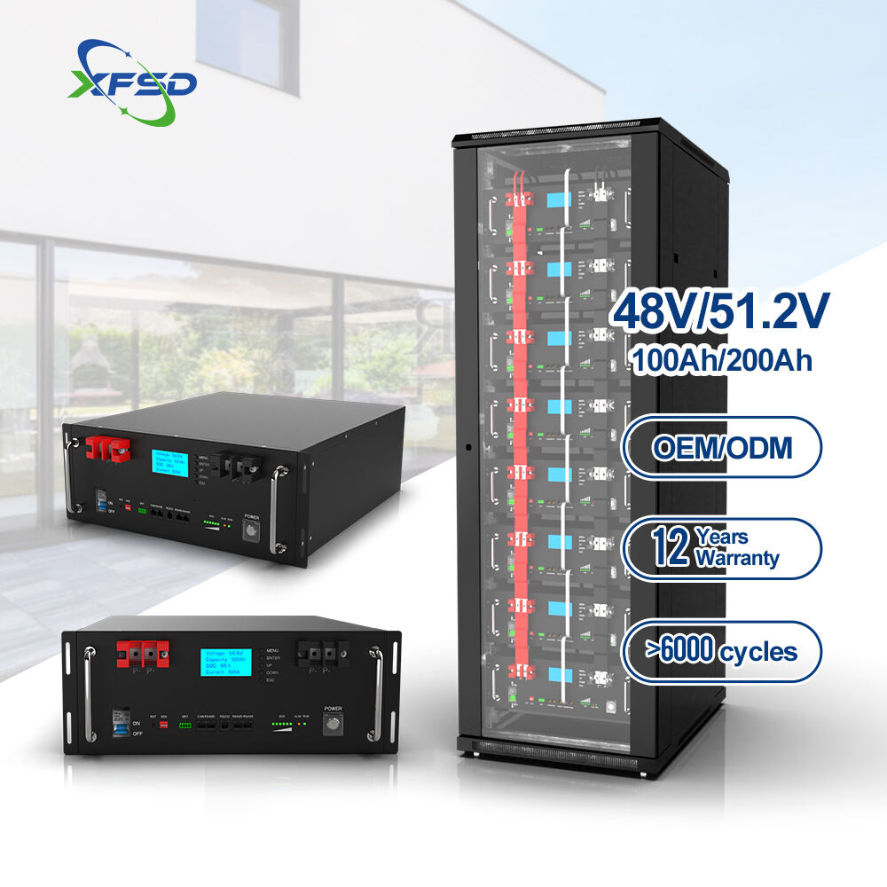 48v 10kwh 15kwh 5kwh Rack Mounted Hybrid Solar Inverter Lifepo4 Battery 51.2v 100ah 200ah Lithium Ion Batteries For Home