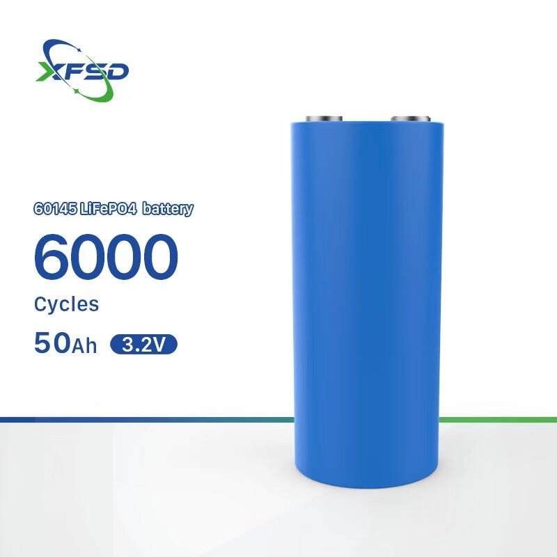 60145 50ah 3,2 V LiFePO4 Lfp sylindrisk cellebatteri
