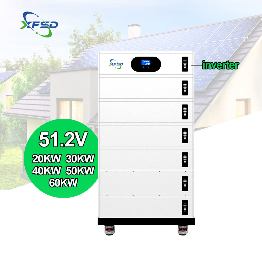 48Voltage Stacked Home Solar Energy Storage Battery Lifepo4 200ah 300ah 400ah 51.2V 20KW 30KW 40KW energy storage battery