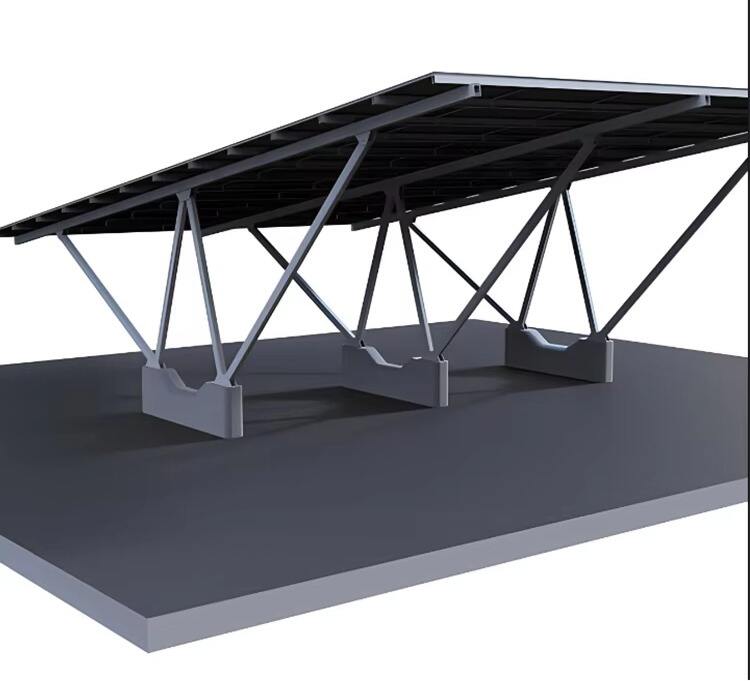 Hot Sale Waterproof Photovoltaic Panel Aluminum Solar Photovoltaic Carport Solar Mounting System Double Car Parking Shed manufacture