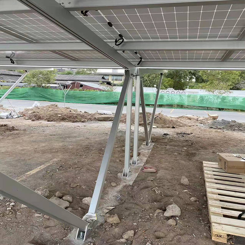 Solar Carport Structure Car Parking Shelter PV Panel Racking Mounting ...