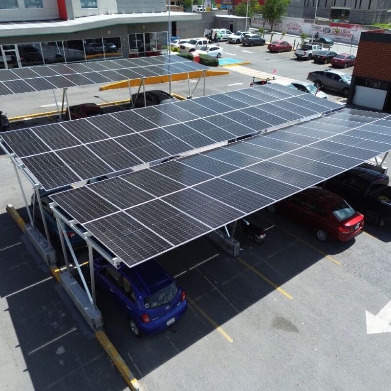 Solar Carport Structure Car Parking Shelter PV Panel Racking Mounting ...