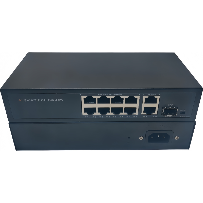 AI 100 megabit 8+2+1 uplink gigabit POE switch