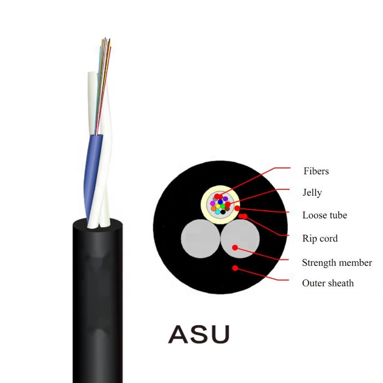 Aerial Self Supported ASU Fiber Optic Cable