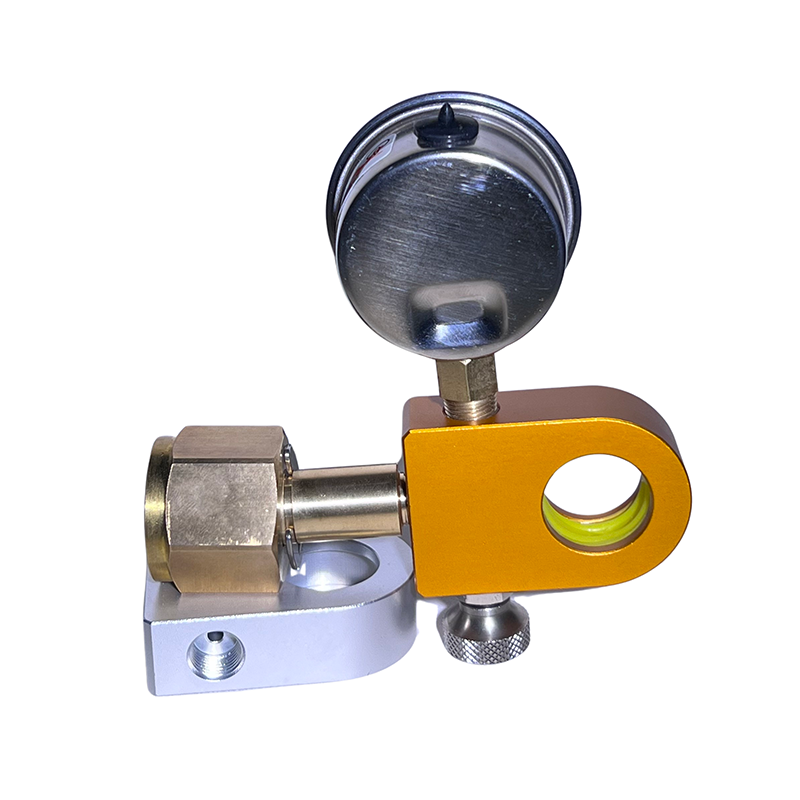 Koolstofdioxide bijvulconnector (met drukmeter)