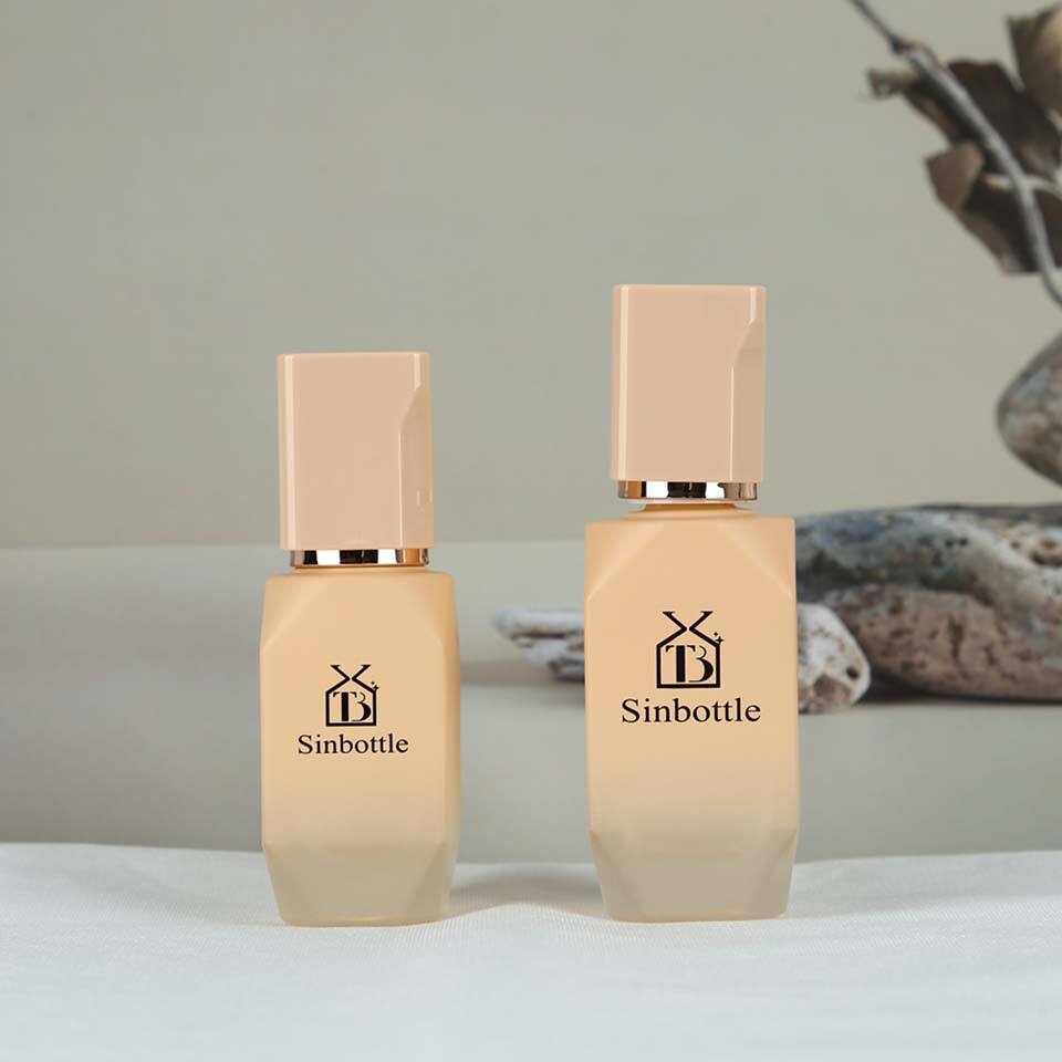 Custom Foundation Bottle Special Appearance Cosmetic Packaging Skincare Packaging Empty Oil Pump Bottle