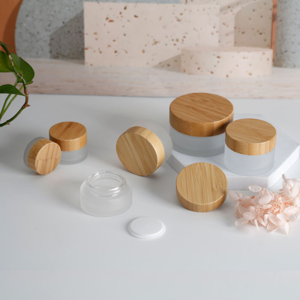 Bamboo Lid Cream Jar