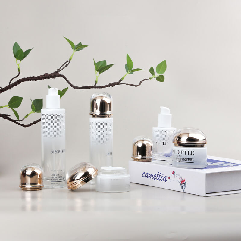 Sinbottle Customized High-End Skin Care Product Set Bottle Jellyfish Series Glass Bottle New Aesthetic Lotion Cream Bottle