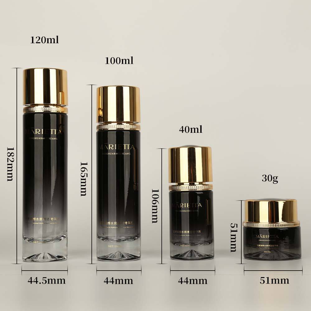 Elevated Brand Perception using Luxury Skin Care in Glass Bottles