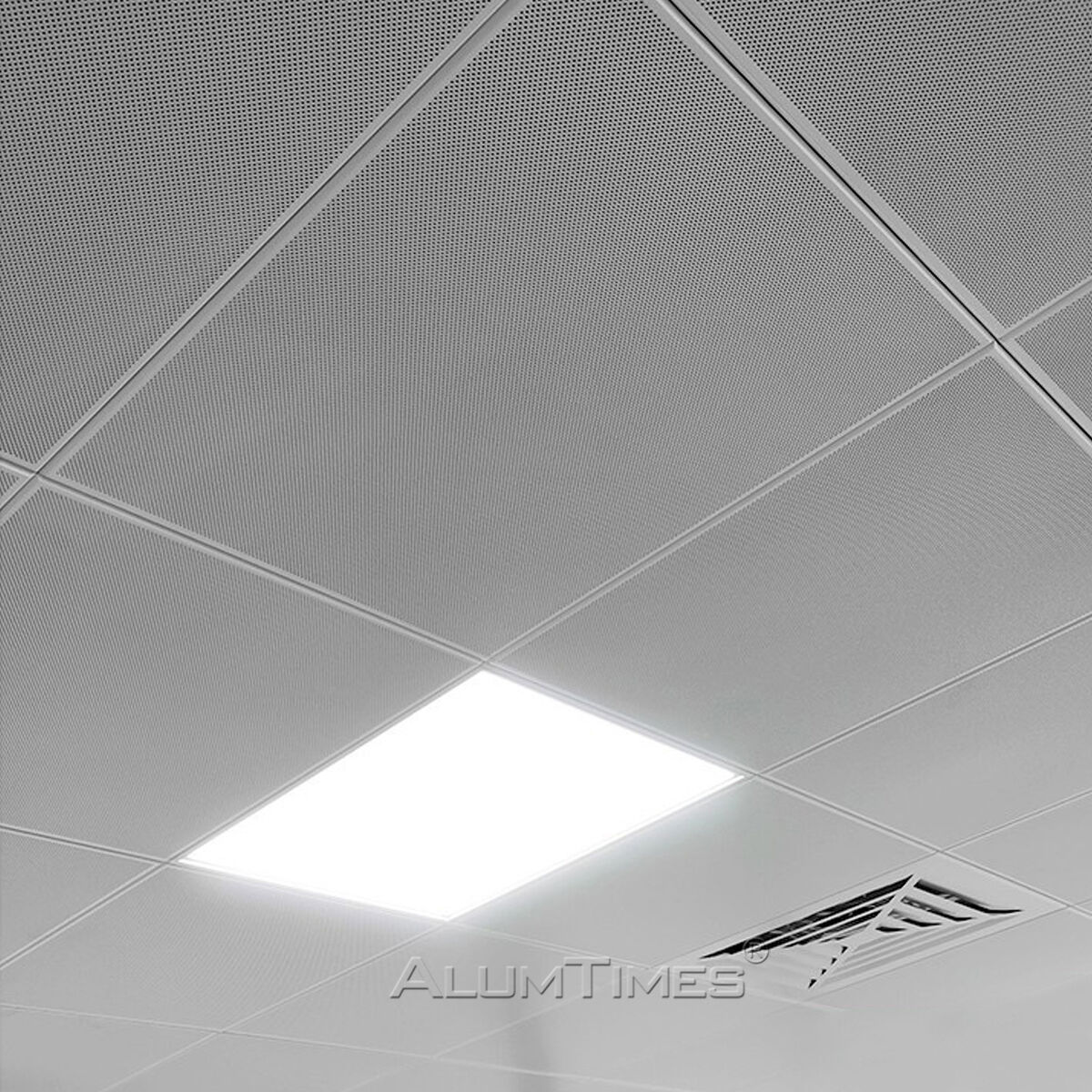 Aluminum Suspended Metal False Ceiling  Perforated Design