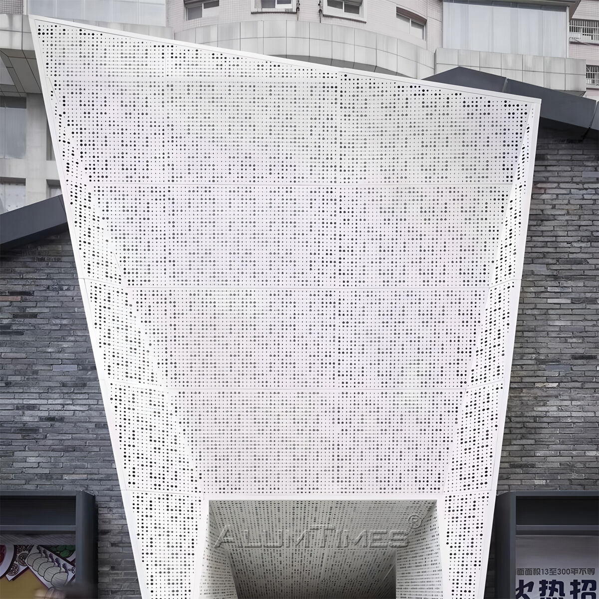 Aluminum Carved Plate Exterior Decorative Perforated Flower Metal Panel