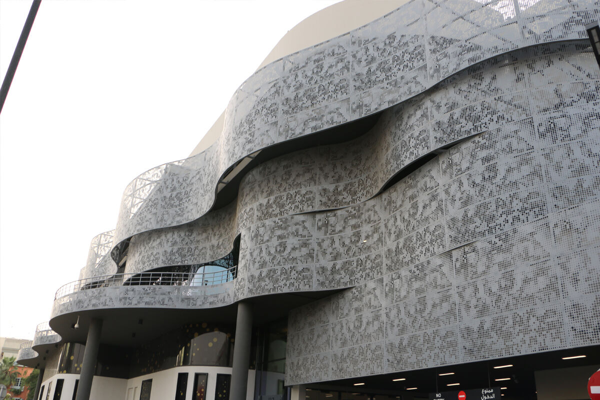 ALUMTIMES helped complete the installation of perforated aluminum panels at a Bahrain parking lot-1