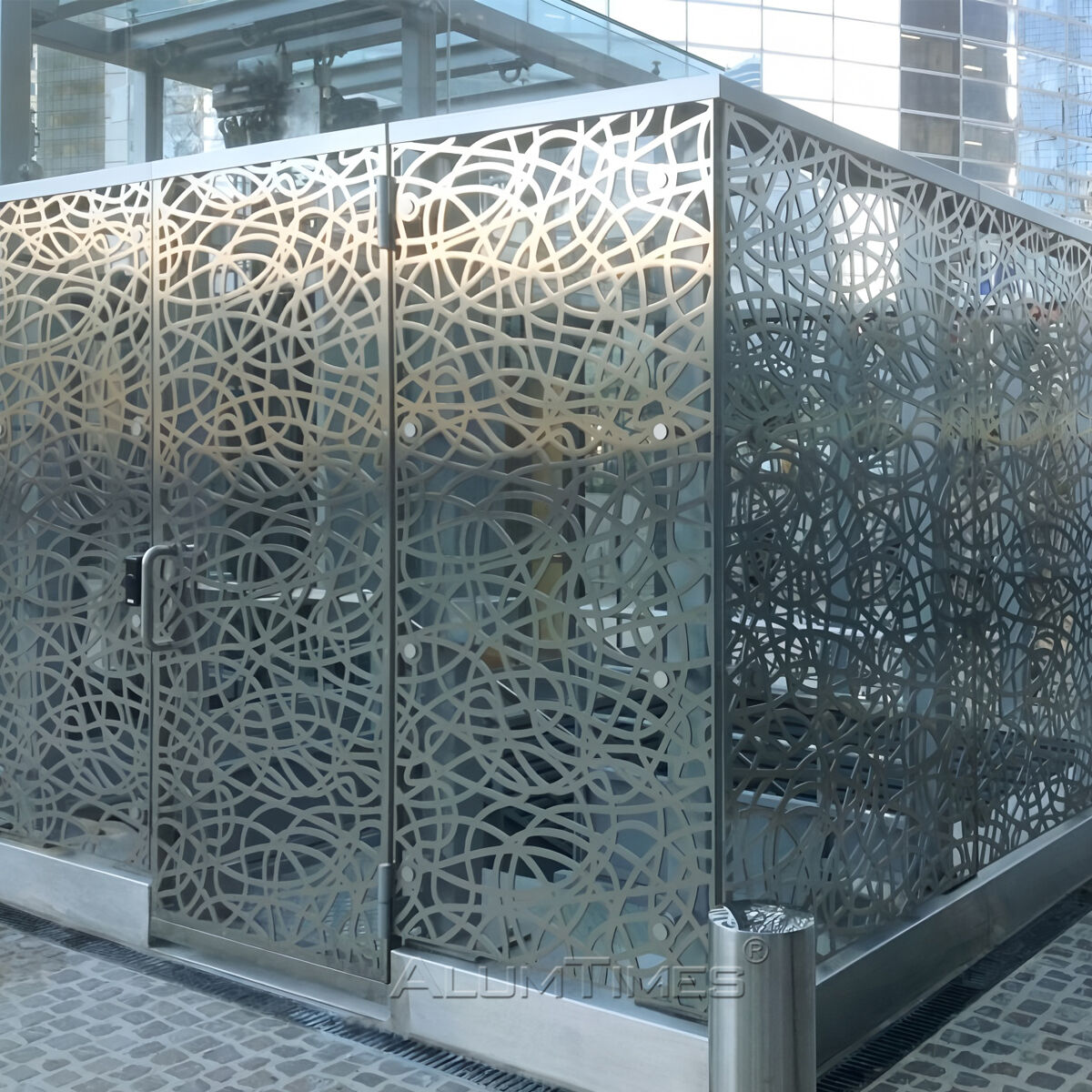 Modern Outdoor Aluminum Facade Wall Laser Carved Interior Metal Panels