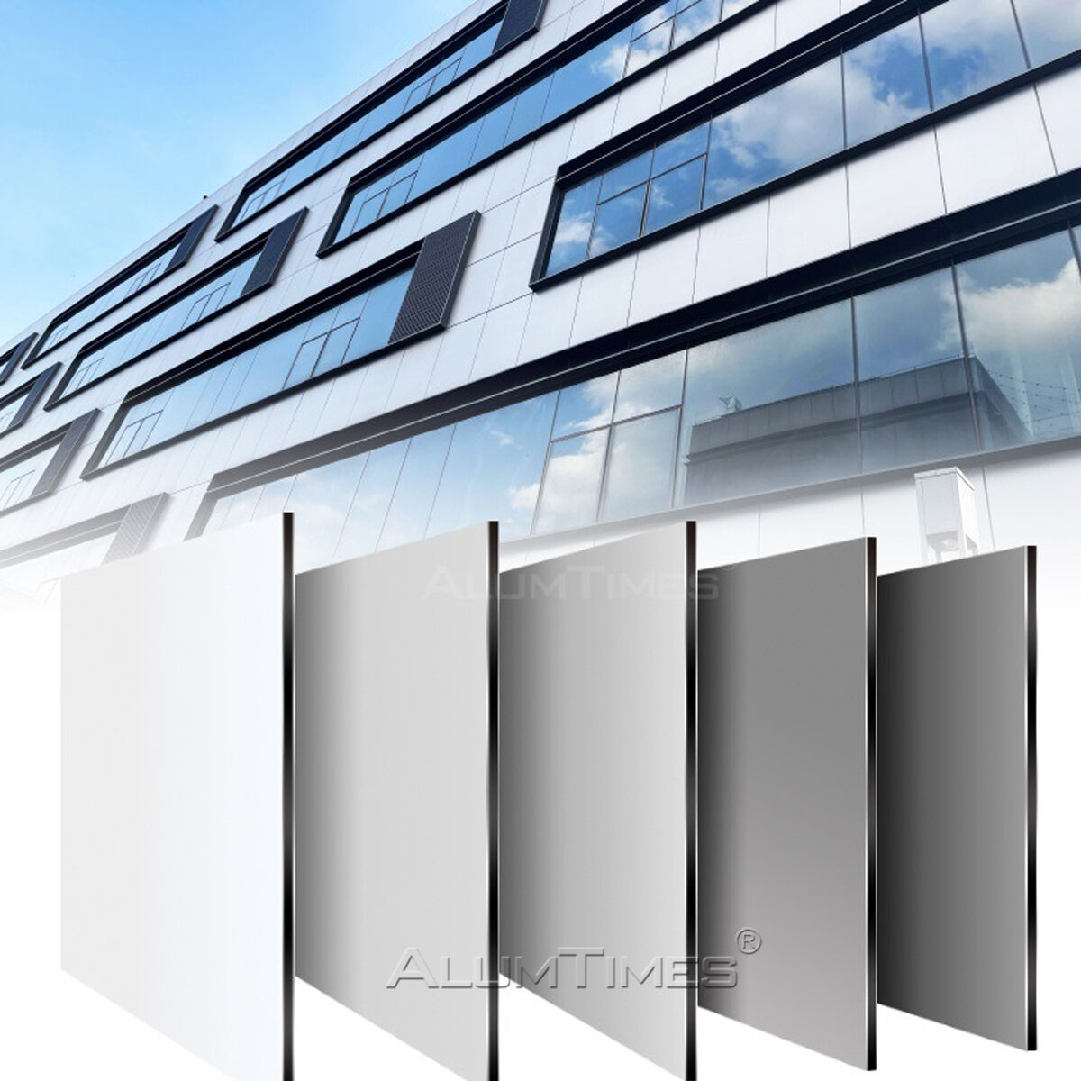 PVDF Pearl Sparkle & Glossy ACP Fireproof Custom Wall Panels