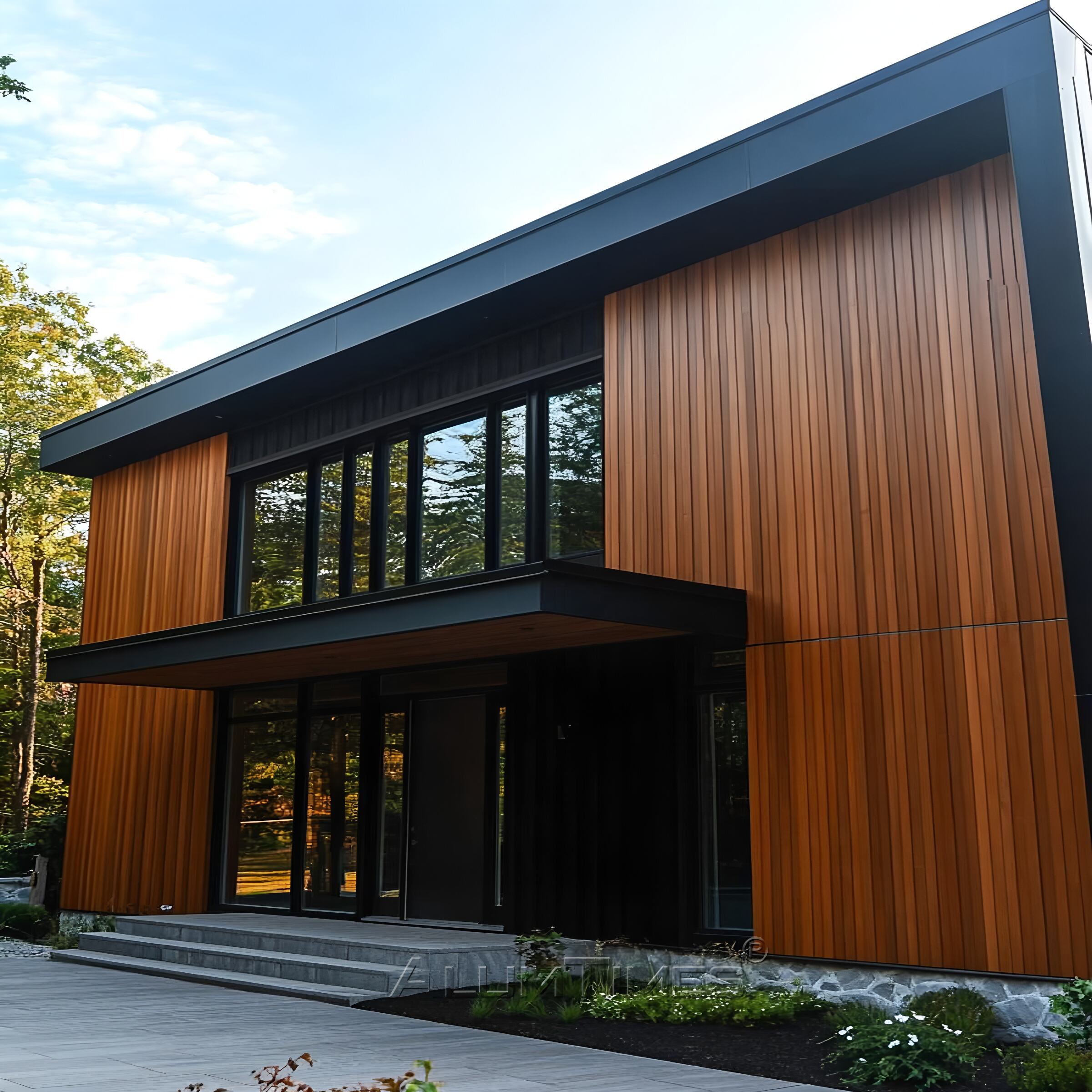 Aluminum Fluted Wall Panels – Modern Outdoor Waterproof & Fire Resistant Cladding