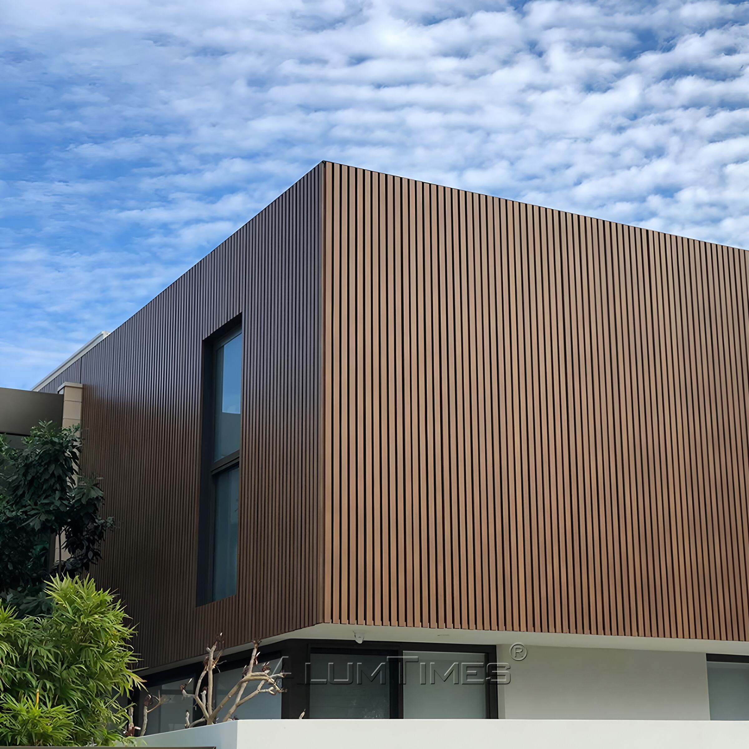 Alumtimes Fluted Aluminium Cladding Waterproof Wall Panels 