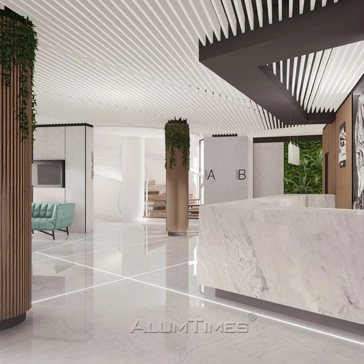 Exterior Metal Ceiling Panels | Outdoor Aluminum Ceiling Cladding
