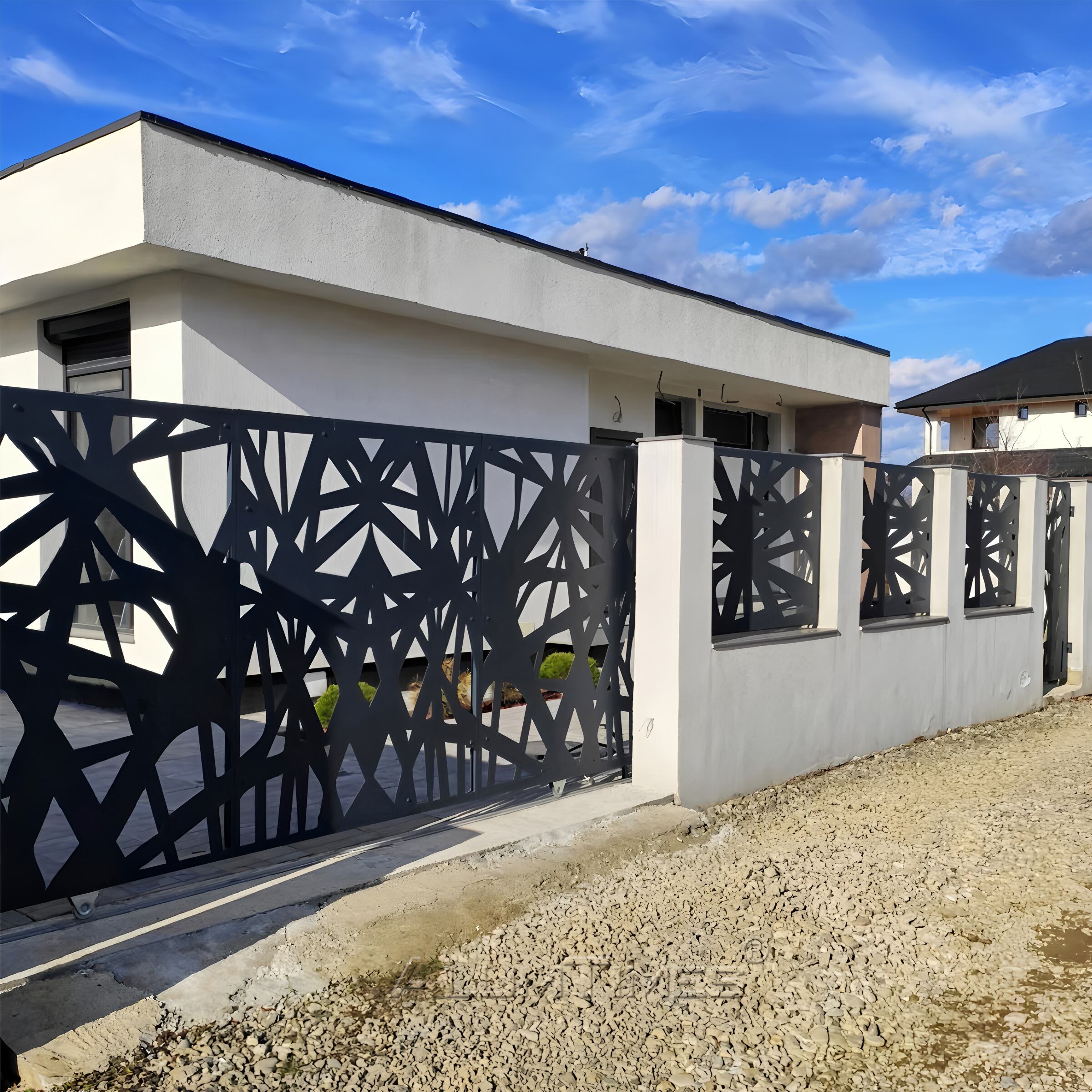  Custom Laser-Cut Aluminum Decorative Screen Panels