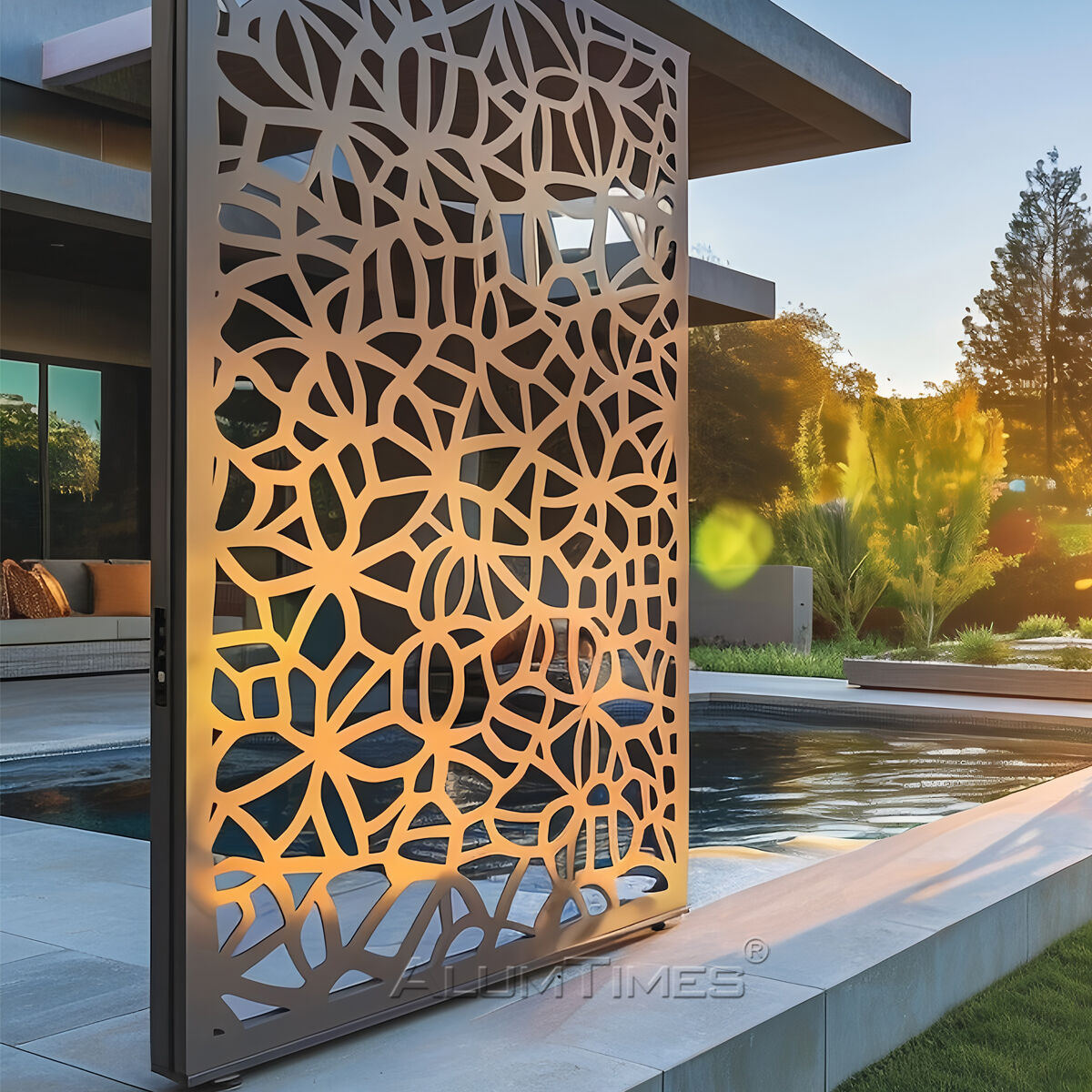 Modern Customized Laser Cutting Decorative Aluminum Fence Panels