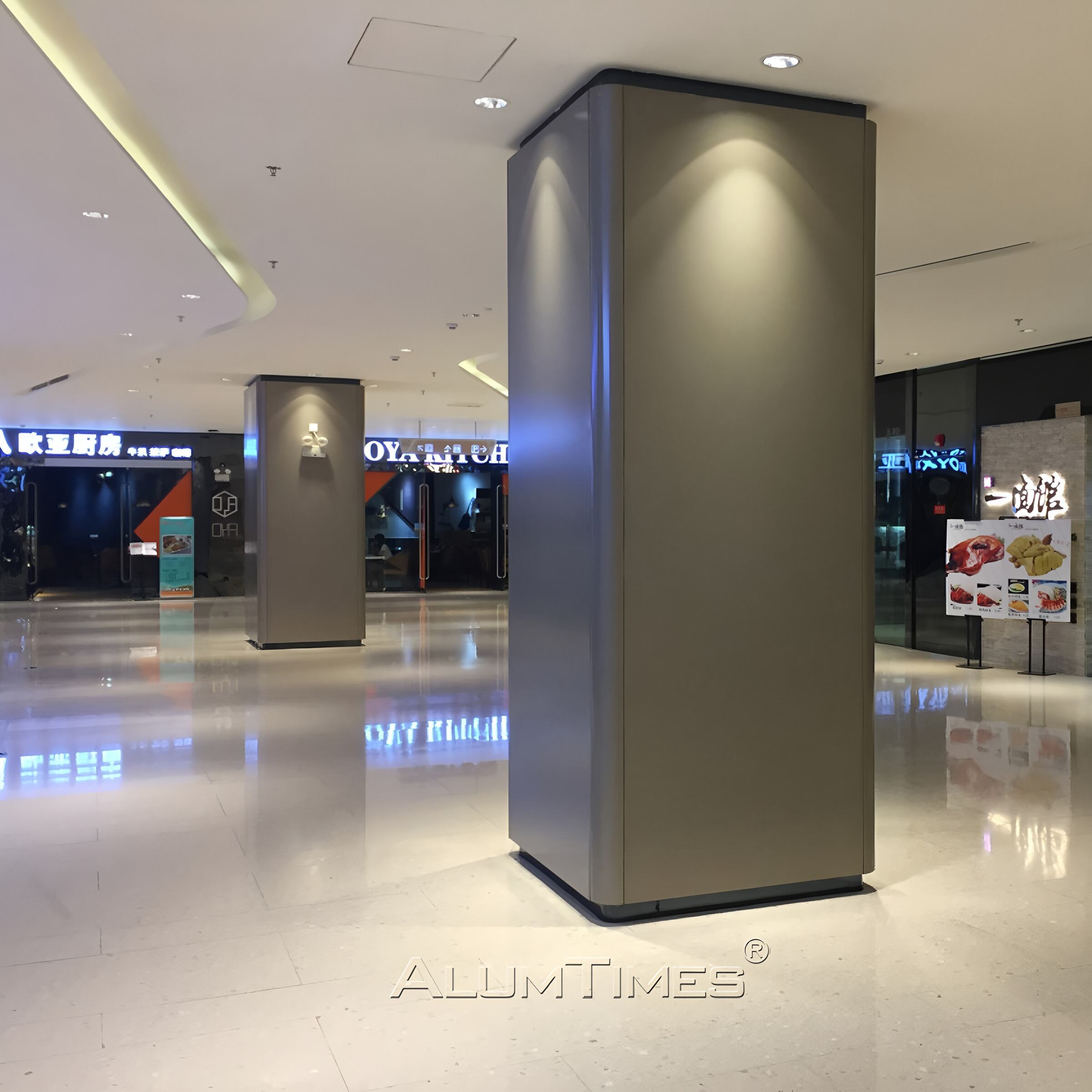 Outdoor Solid Steel Panel & Aluminum  Column Cover