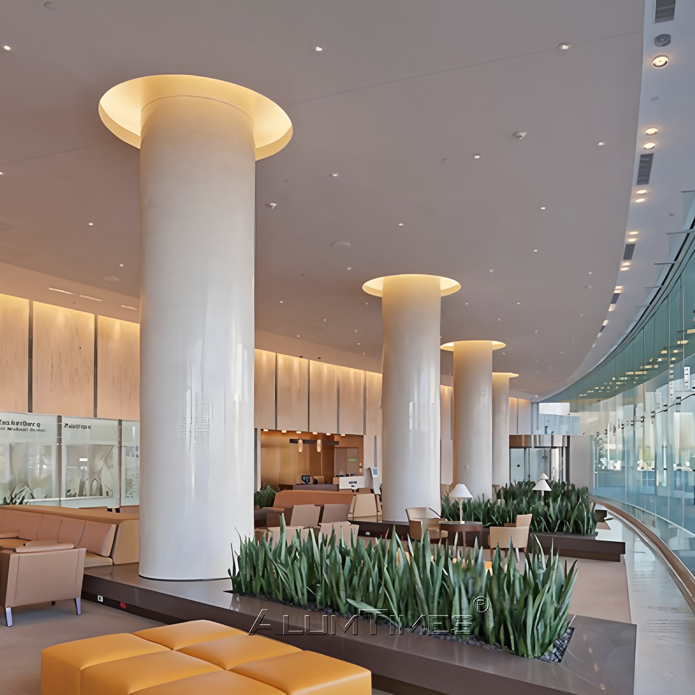 High-quality Modern Custom Aluminum Column Cladding Decoration & Curtain Wall