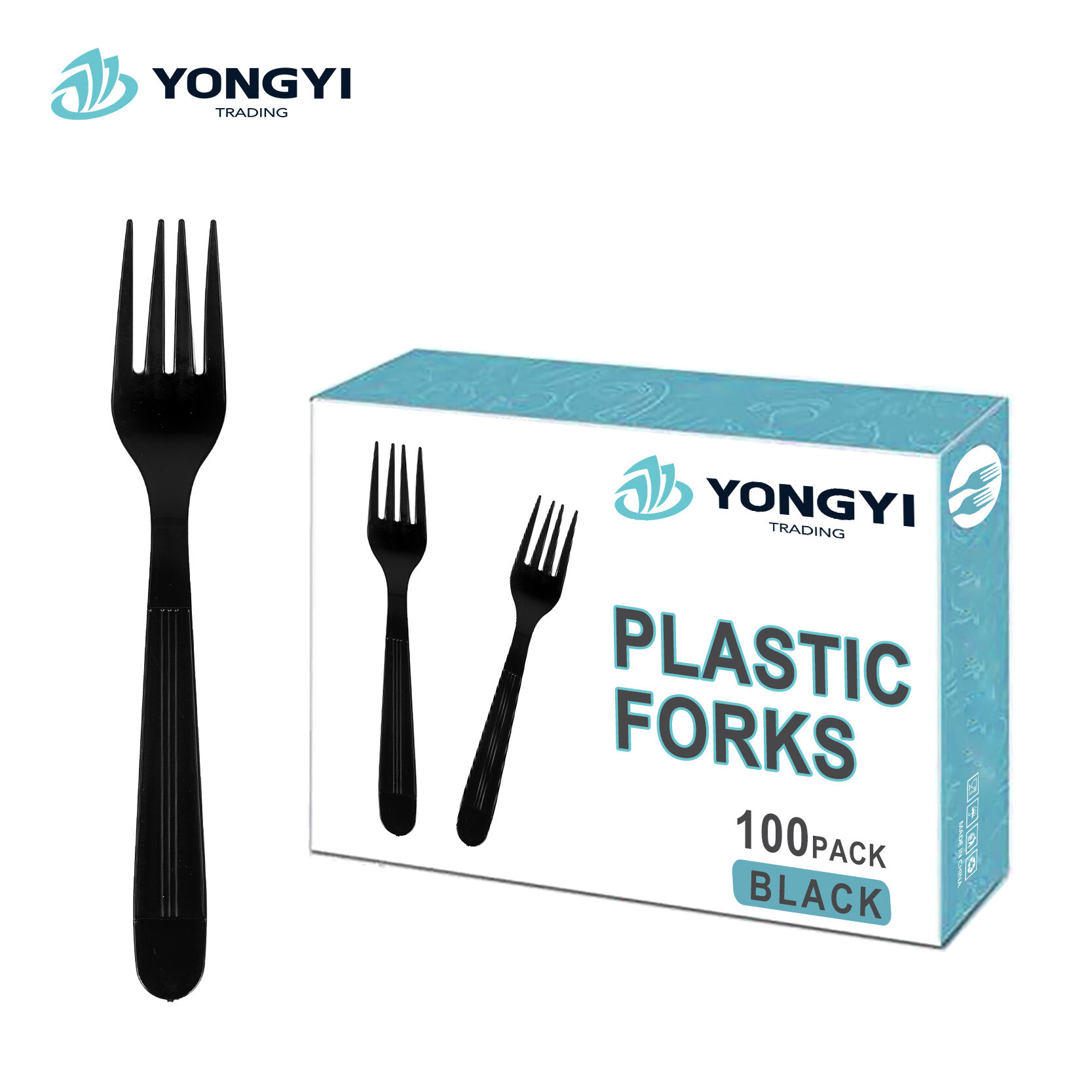  Best-selling disposable PP plastic tableware set with 5G fork