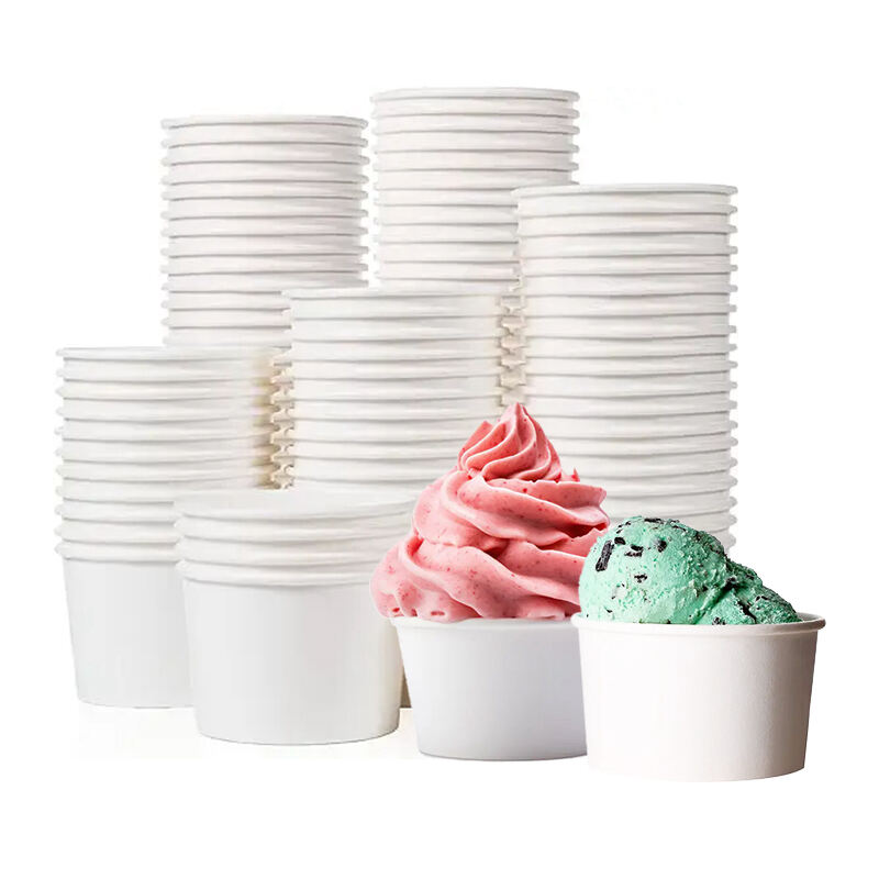 white ice-cream shaped dessert ceramic bowl cup