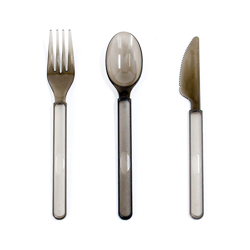 Disposable Thickened Food Grade Plastic Tableware Set Individually Wrapped Knife Fork Spoon