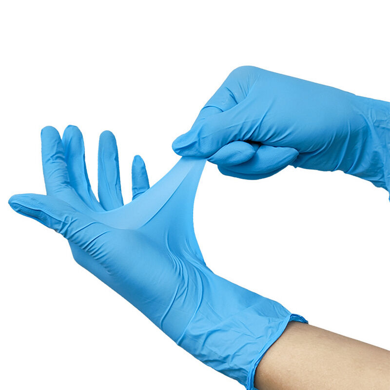 Blue Disposable Nitrile Gloves 100 pcs Box Wholesale Powder Free Nitrile Gloves Manufacturers Colored Latex Free Gloves